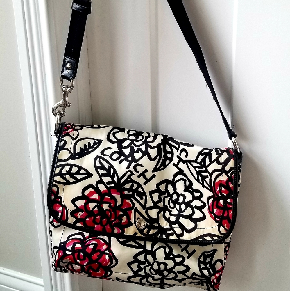 Coach shoulder/crossbody laptop/office bag